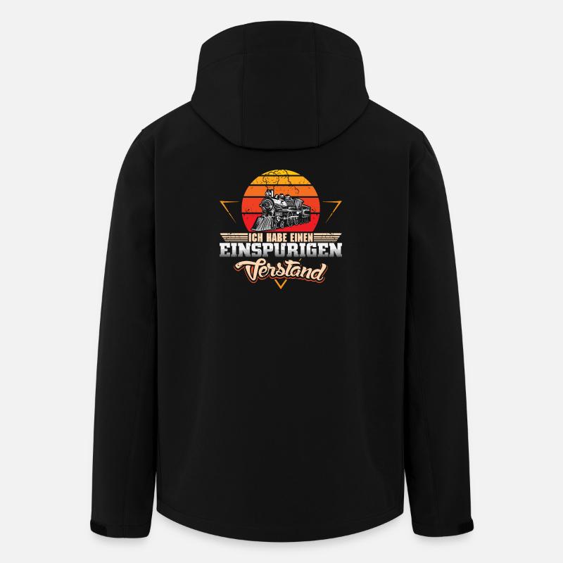 Model Railway Model Railway - Men’s Recycled Softshell Jacket by Stanley/Stella - black