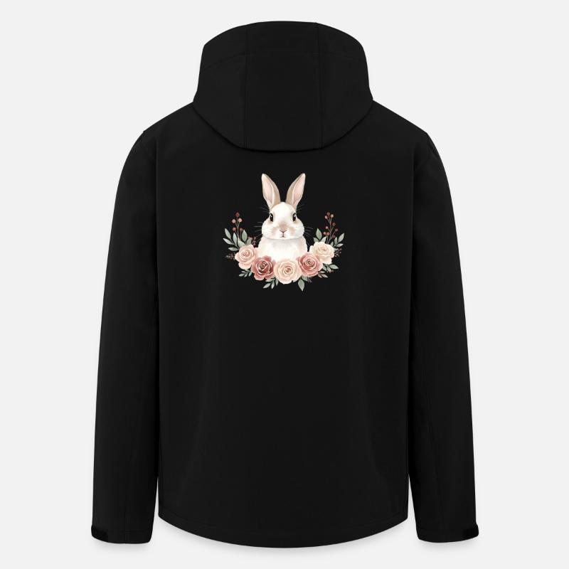 Kaninchen - Recycelte Männer Softshell-Jacke von Stanley/Stella - Schwarz