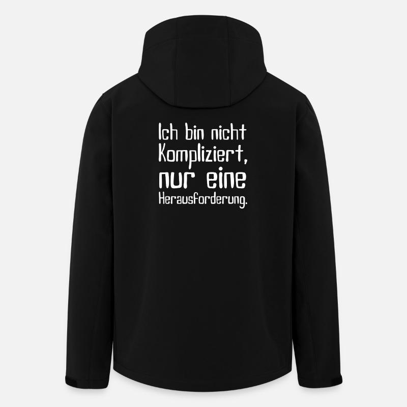 Pas compliqué – défi - Veste softshell homme en polyester recyclé Stanley/Stella - noir