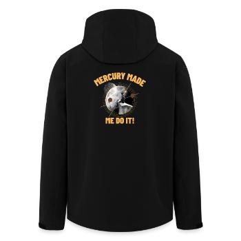 Mercury Made Me Do It - Men’s Recycled Softshell Jacket by Stanley/Stella - black - Back - AI Model Male 185 light (185cm)