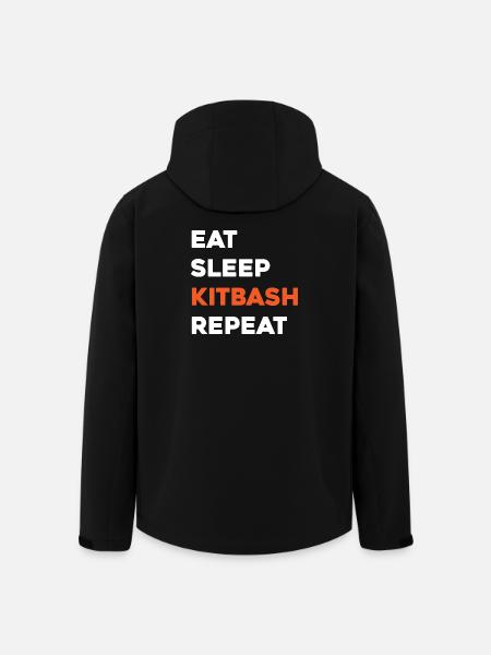 Kitbash Manger Sommeil Répéter - Veste softshell homme en polyester recyclé Stanley/Stella - noir