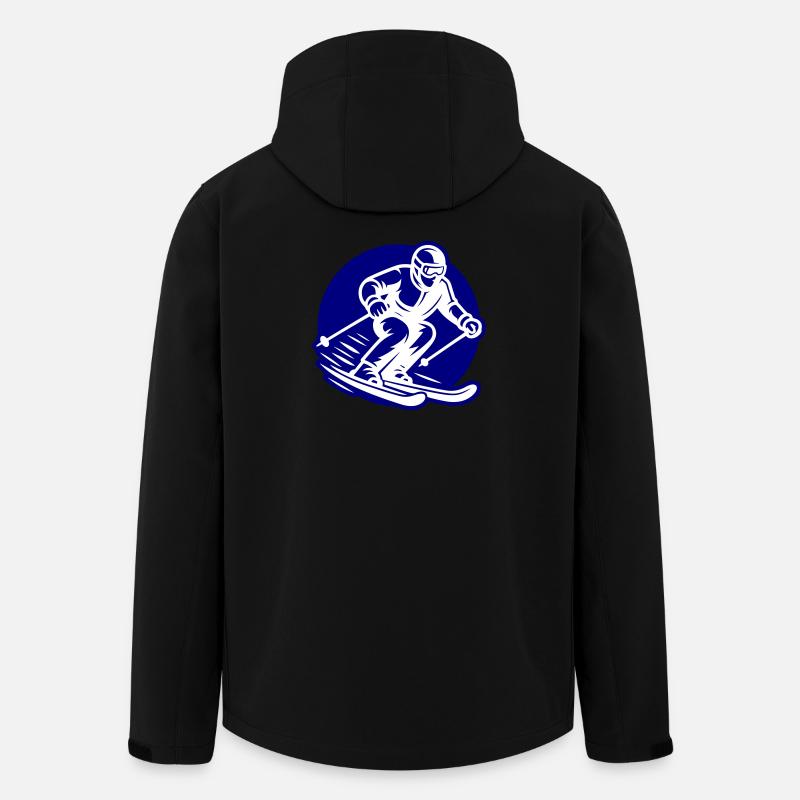 Ski Sport Logo - Recycelte Männer Softshell-Jacke von Stanley/Stella - Schwarz