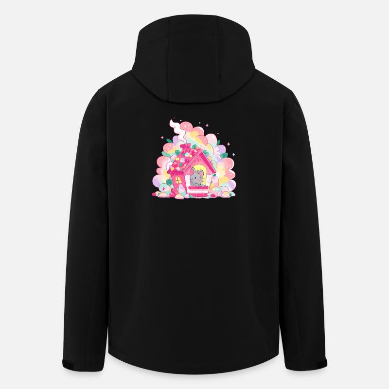 Zuckerhaus mit Maus - Recycelte Männer Softshell-Jacke von Stanley/Stella - Schwarz