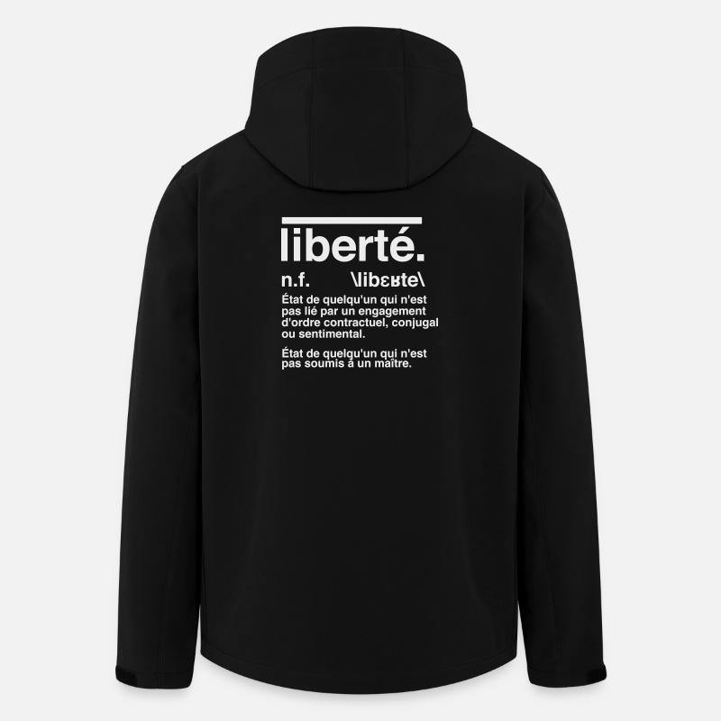 Liberté Définition Style Dictionnaire  - Veste softshell homme en polyester recyclé Stanley/Stella - noir