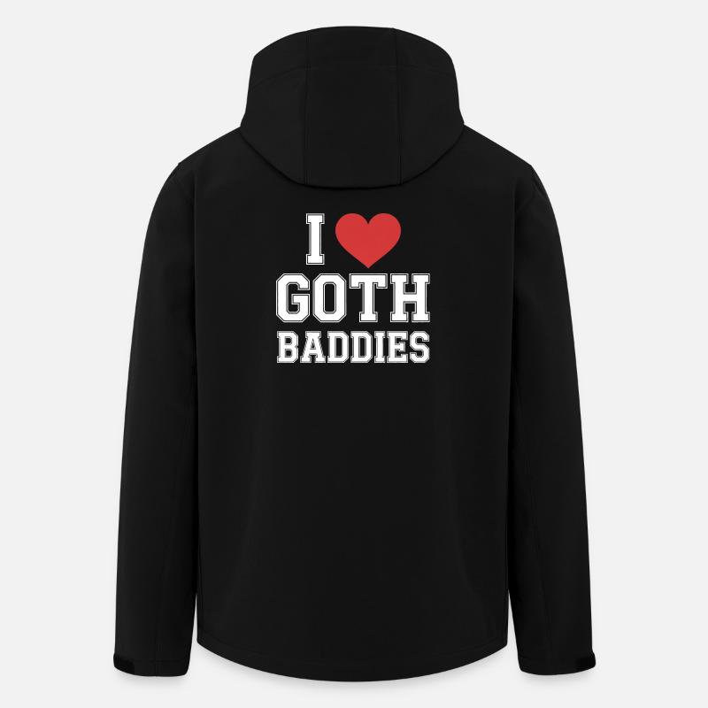 Ich Herz Goth-Bösewichte - Recycelte Männer Softshell-Jacke von Stanley/Stella - Schwarz