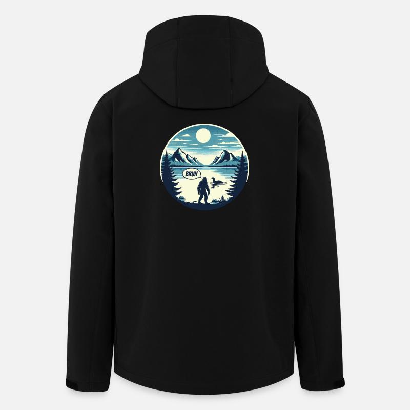 Bigfoot & Nessie - Recycelte Männer Softshell-Jacke von Stanley/Stella - Schwarz