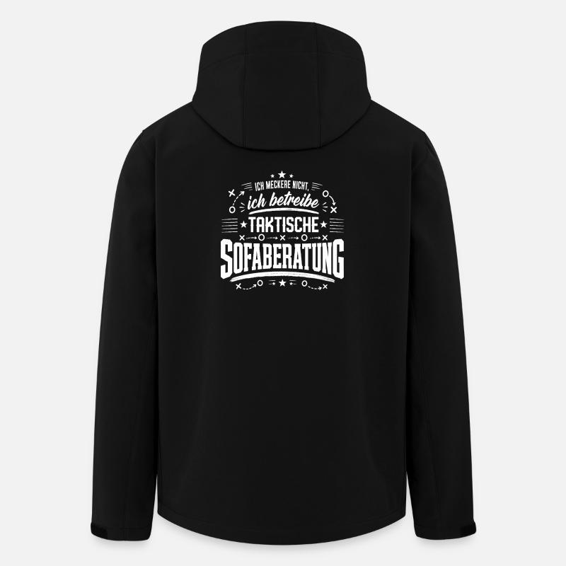 Taktische Sofaberatung - Recycelte Männer Softshell-Jacke von Stanley/Stella - Schwarz