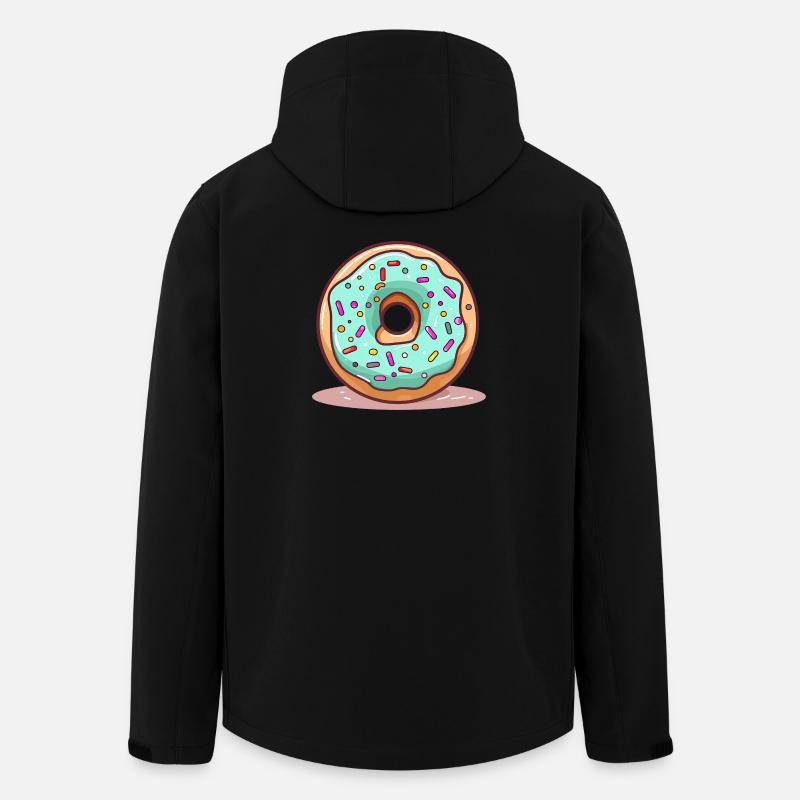 Donut Mintblau Glanz - Recycelte Männer Softshell-Jacke von Stanley/Stella - Schwarz