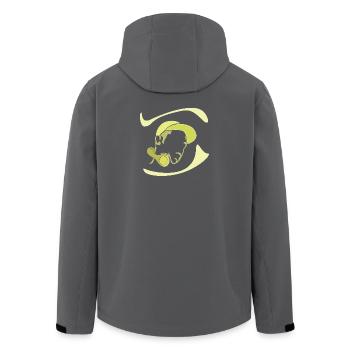 Musique et silhouette - Veste softshell homme en polyester recyclé Stanley/Stella - noir - Dos - AI Model Male 185 light (185cm)