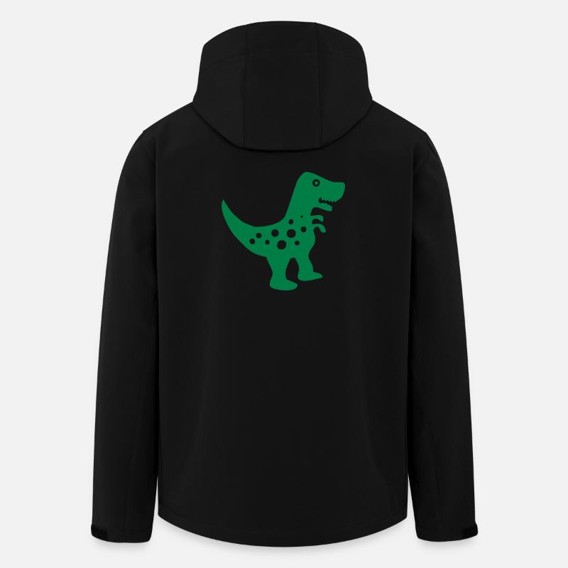 dinosaurier urtier tier lustig - Recycelte Männer Softshell-Jacke von Stanley/Stella - Schwarz