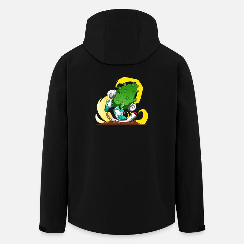 Smoke weed, not cigarettes - Men’s Recycled Softshell Jacket by Stanley/Stella - black