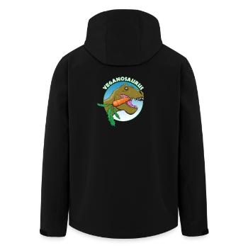 Dinosaure Végan - Veste softshell homme en polyester recyclé Stanley/Stella - noir - Dos - AI Model Male 185 light (185cm)
