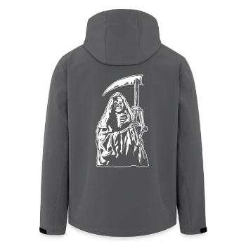 Horror Tod Sense Gruseliges Skelett Halloween Geschenk - Recycelte Männer Softshell-Jacke von Stanley/Stella - Anthrazit - Hinten - AI Model Male 185 light (185cm)