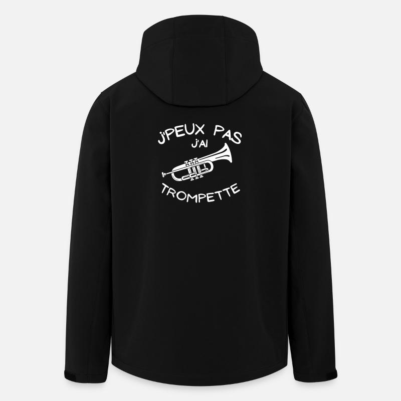 trompette, trompettiste, instrument à vent - Veste softshell homme en polyester recyclé Stanley/Stella - noir