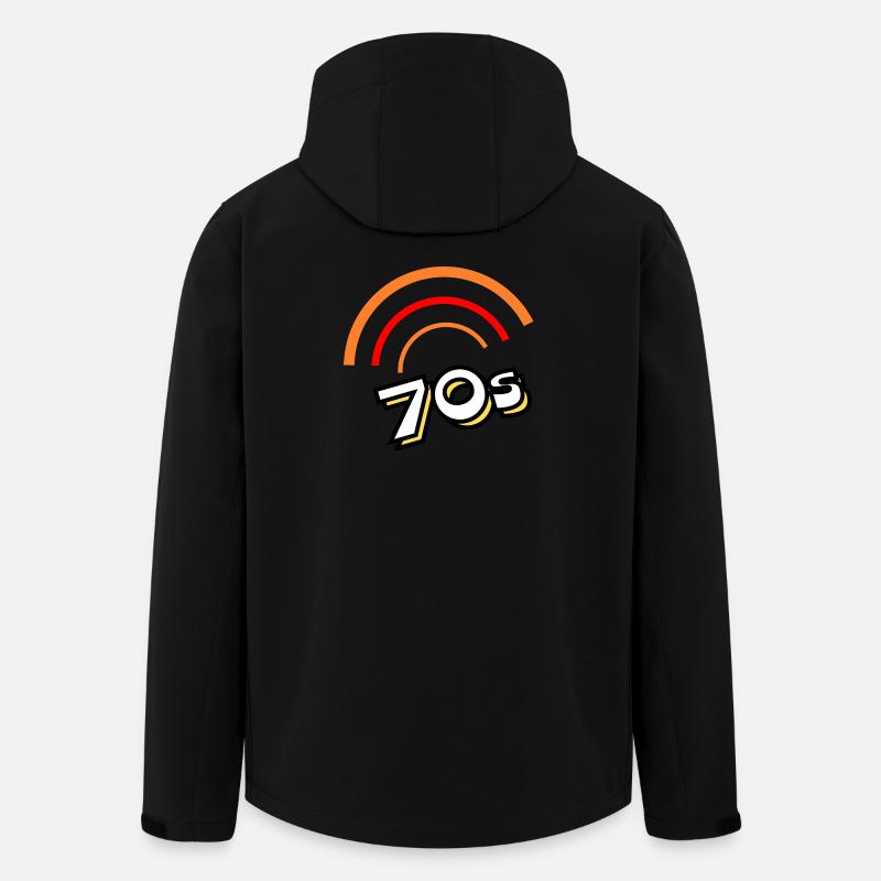 70er Jahre - Recycelte Männer Softshell-Jacke von Stanley/Stella - Schwarz