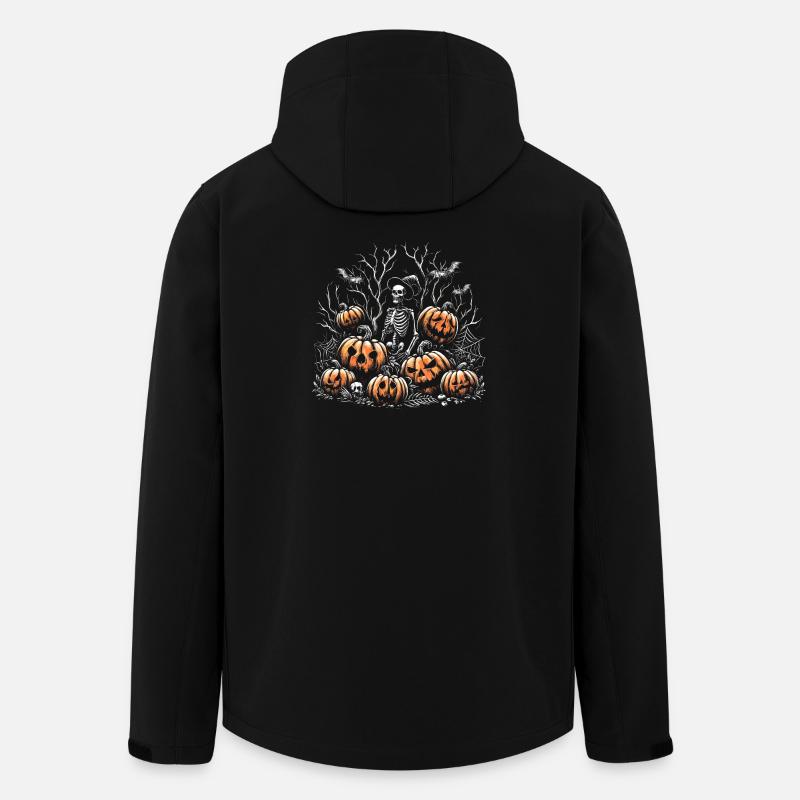 Hallooween Skelett - Recycelte Männer Softshell-Jacke von Stanley/Stella - Schwarz