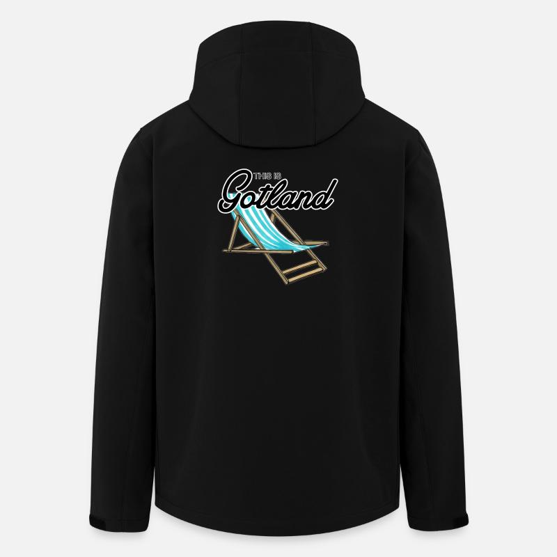This is Gotland Beach Chair - Men’s Recycled Softshell Jacket by Stanley/Stella - black