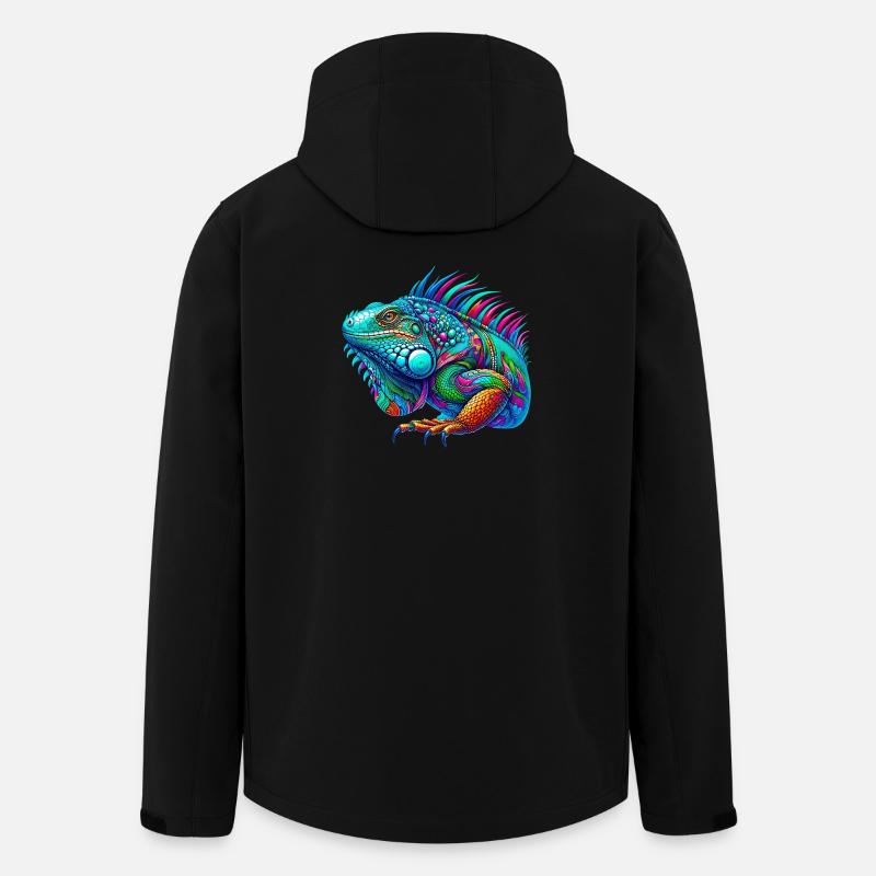 Leguan - Recycelte Männer Softshell-Jacke von Stanley/Stella - Schwarz