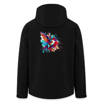 Colibri - Veste softshell homme en polyester recyclé Stanley/Stella - noir - Dos - AI Model Male 185 light (185cm)