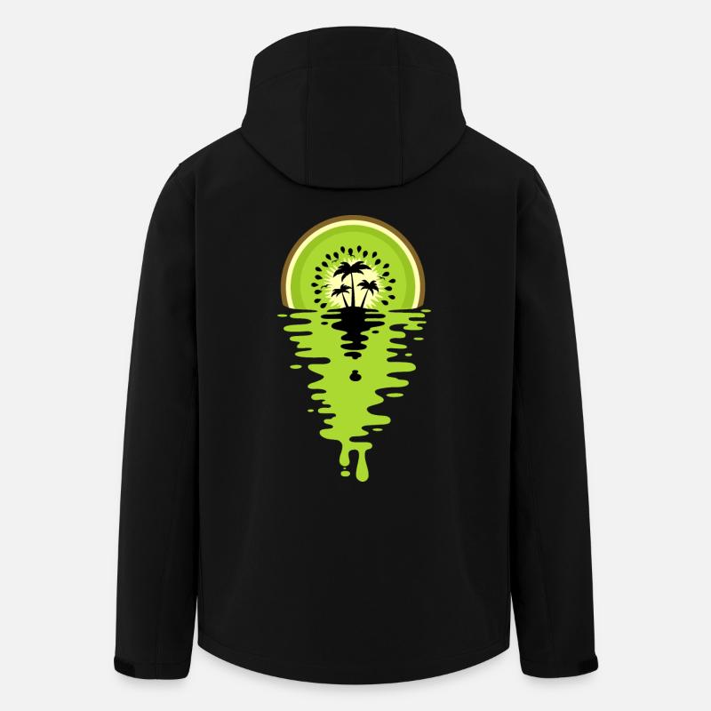 Sunset Kiwi juice - Veste softshell homme en polyester recyclé Stanley/Stella - noir