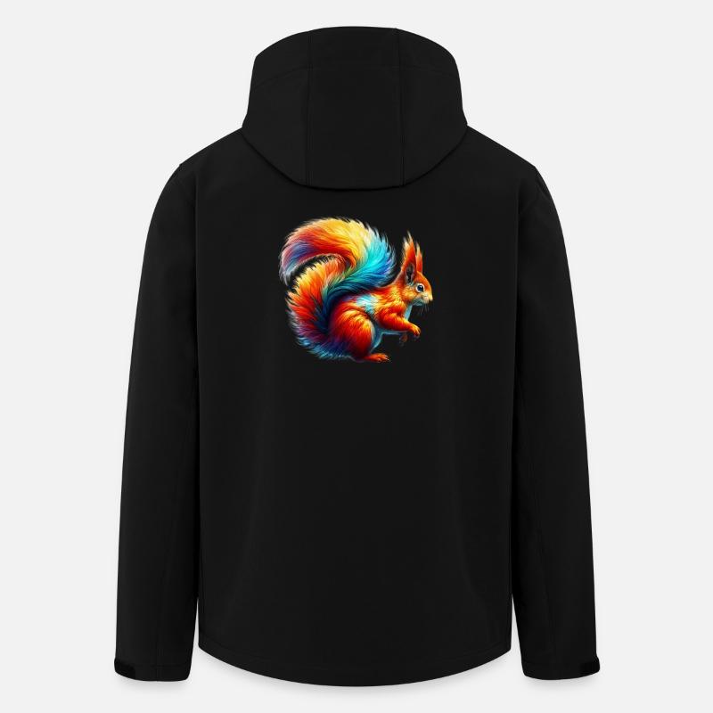 Écureuil - Veste softshell homme en polyester recyclé Stanley/Stella - noir