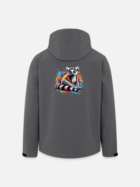 Lemur - Recycelte Männer Softshell-Jacke von Stanley/Stella - Schwarz