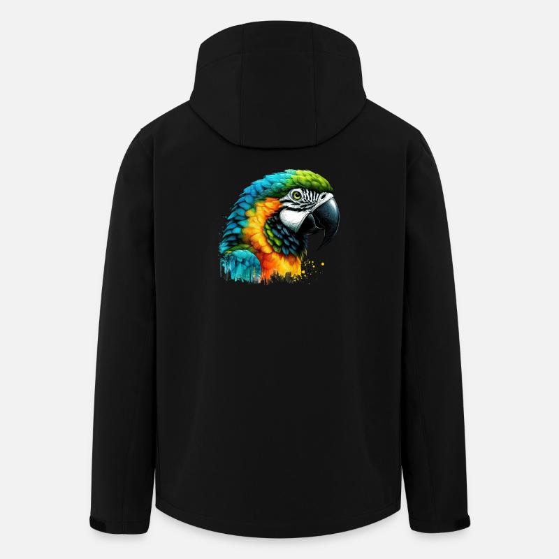 Parrot - Men’s Recycled Softshell Jacket by Stanley/Stella - black