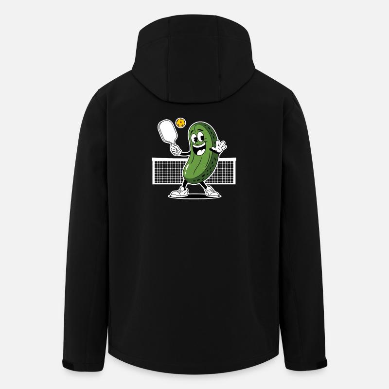 Dill mit Pickleball-Spieler - Recycelte Männer Softshell-Jacke von Stanley/Stella - Schwarz