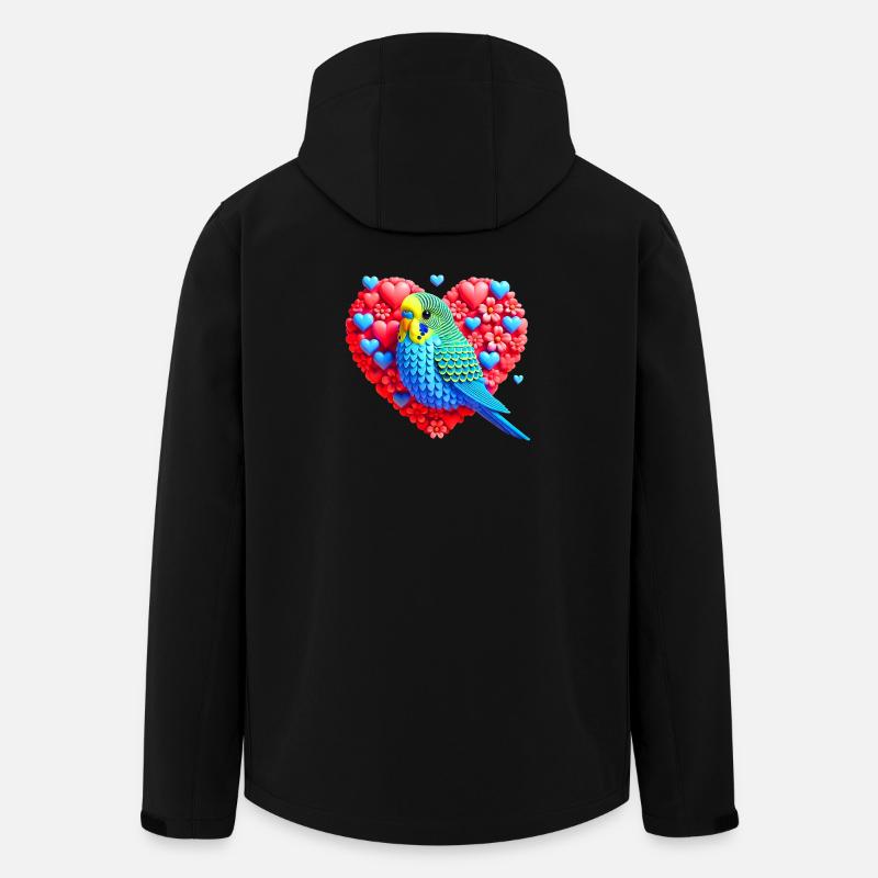 Welliheart (01) - Recycelte Männer Softshell-Jacke von Stanley/Stella - Schwarz