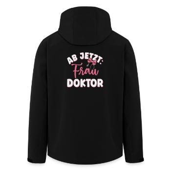 Ärztin Frau Doktor - Recycelte Männer Softshell-Jacke von Stanley/Stella - Schwarz - Hinten - AI Model Male 185 light (185cm)