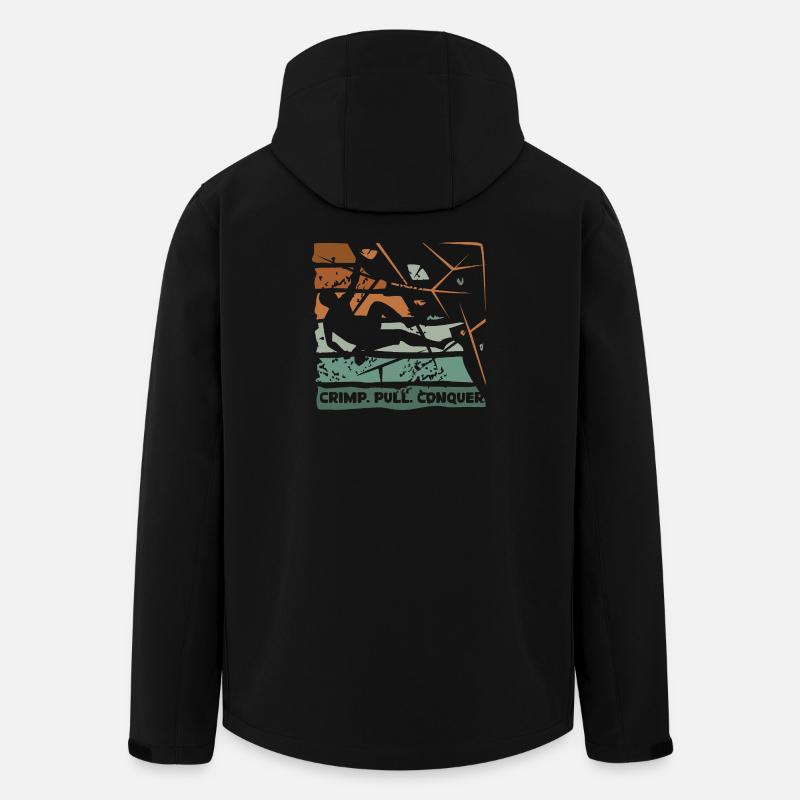 Bloc – Sertissage. Tirer. Conquérir. - Veste softshell homme en polyester recyclé Stanley/Stella - noir