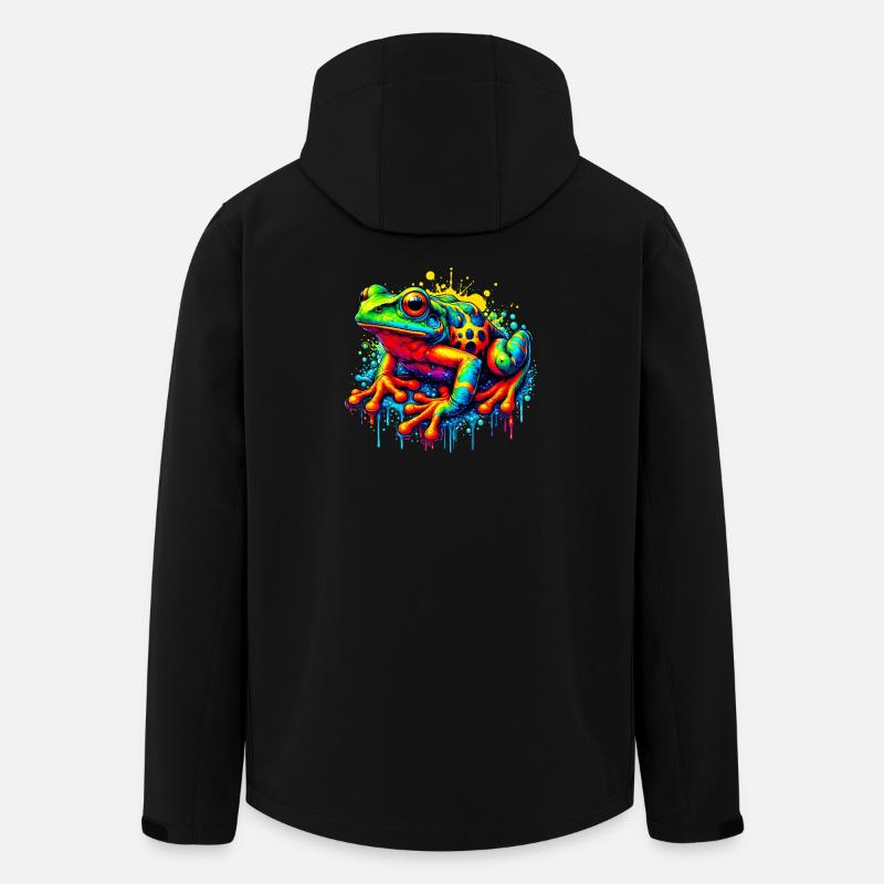 Frosch - Recycelte Männer Softshell-Jacke von Stanley/Stella - Schwarz
