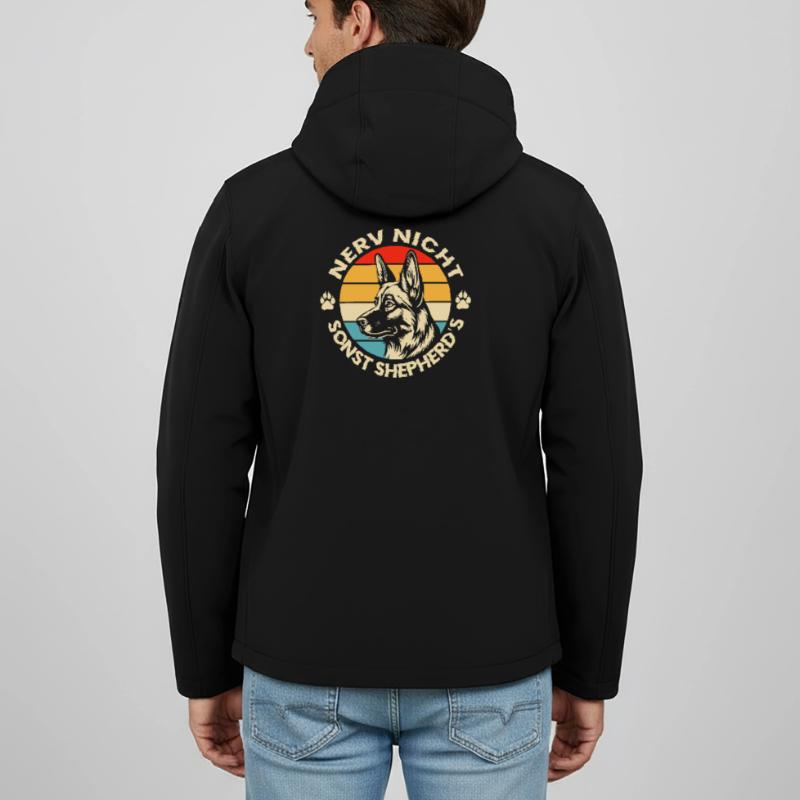 Schäferhund Geschenke Hund Herrchen Gassi Recycelte Männer Softshell-Jacke von Stanley/Stella