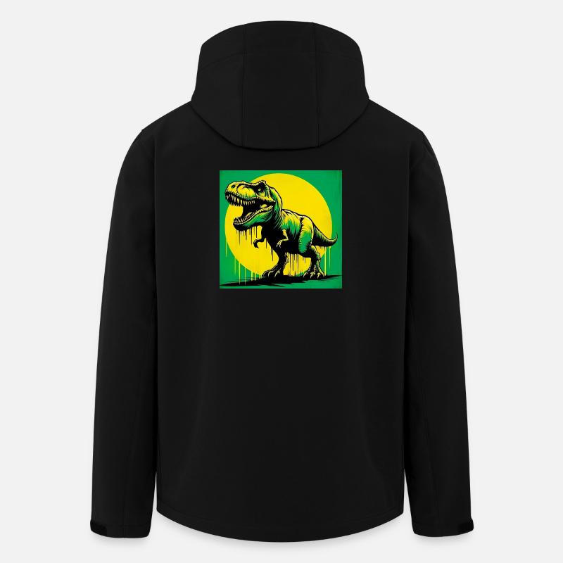 Dinosaurier - Recycelte Männer Softshell-Jacke von Stanley/Stella - Schwarz
