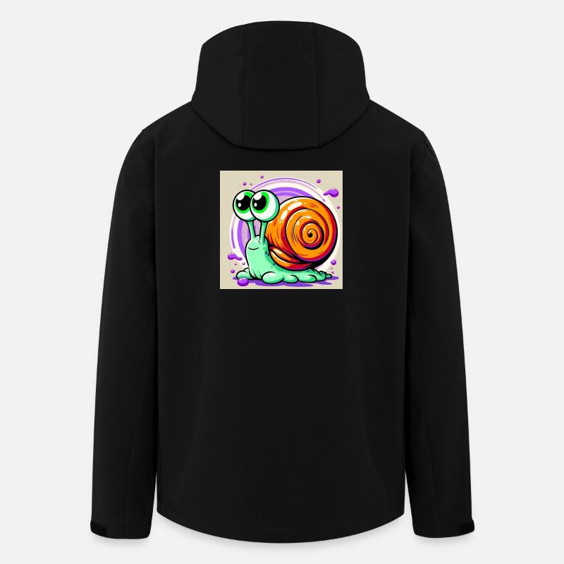 Escargot - Veste softshell homme en polyester recyclé Stanley/Stella - noir