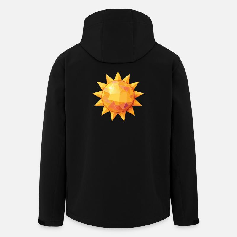 sonne - Recycelte Männer Softshell-Jacke Discoverer von Stanley/Stella - Schwarz