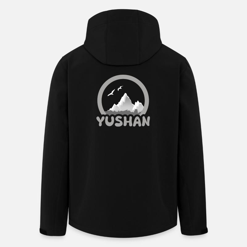 Trekking Yushan - Recycelte Männer Softshell-Jacke von Stanley/Stella - Schwarz