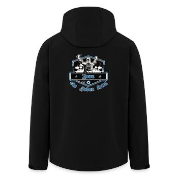 Jena for a lifetime – football - Men’s Recycled Softshell Jacket by Stanley/Stella - black - Back - AI Model Male 185 light (185cm)
