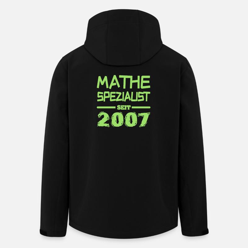 Mathespezialist 2007 - Recycelte Männer Softshell-Jacke von Stanley/Stella - Schwarz