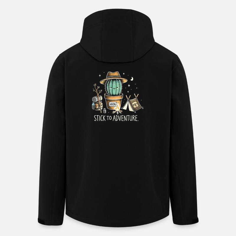 Stick to Adventure - Recycelte Männer Softshell-Jacke von Stanley/Stella - Schwarz
