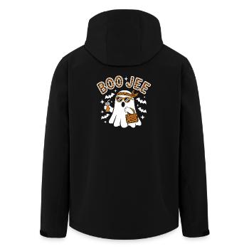 Fantôme léopard Halloween chic - Veste softshell homme en polyester recyclé Stanley/Stella - noir - Dos - AI Model Male 185 light (185cm)