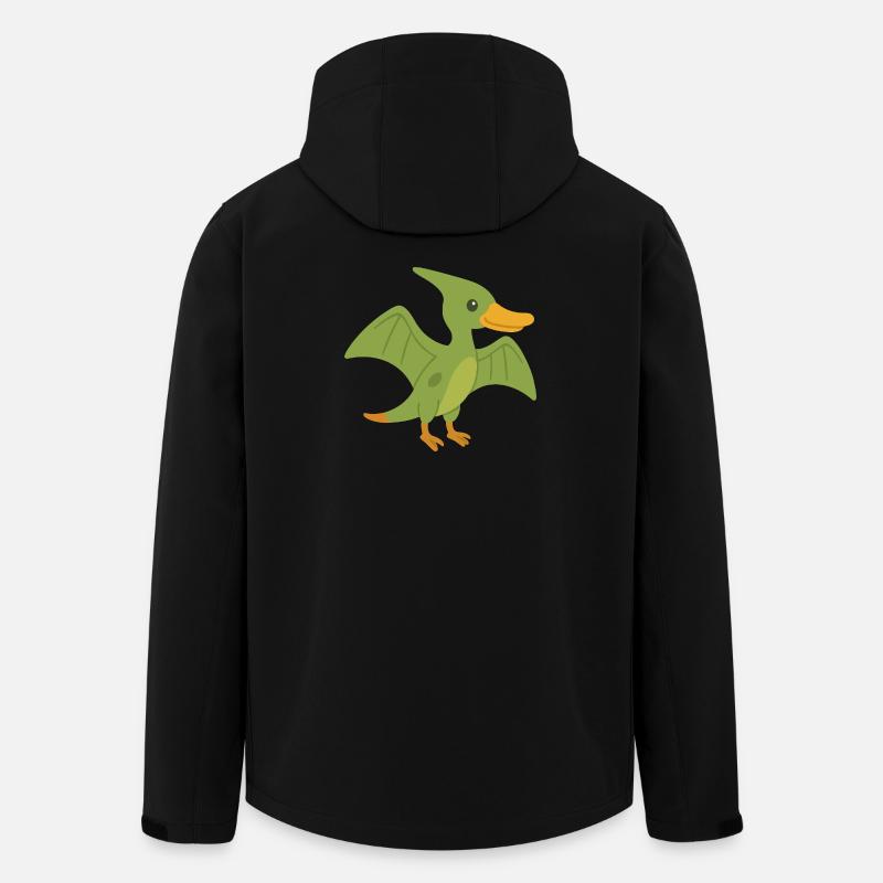 Süße Pterodactyl Ente - Recycelte Männer Softshell-Jacke von Stanley/Stella - Schwarz