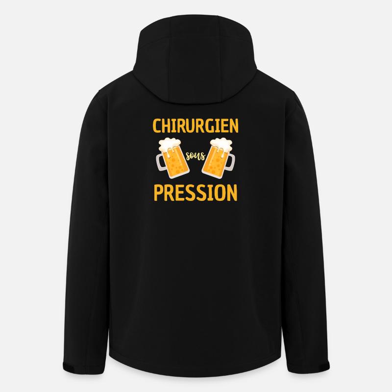 Druckchirurg Design Lustiges Bier - Recycelte Männer Softshell-Jacke von Stanley/Stella - Schwarz