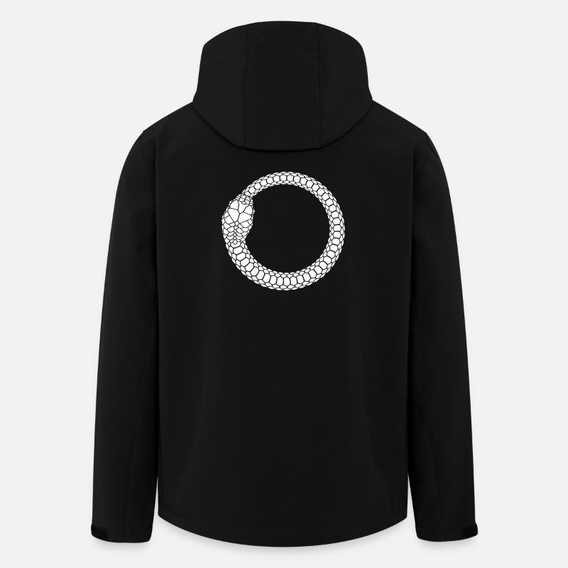Ouroboros Snake Ring Circle - Men’s Recycled Softshell Jacket by Stanley/Stella - black