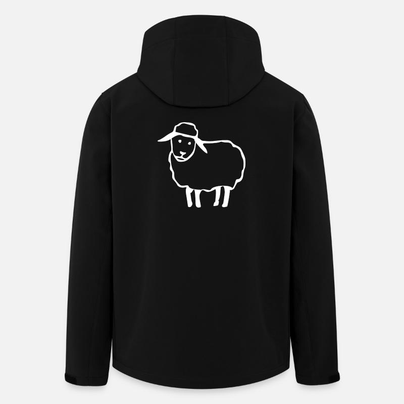 mouton - Veste softshell homme en polyester recyclé Stanley/Stella - noir
