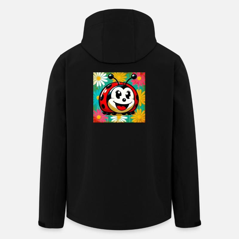 Marienkäfer - Recycelte Männer Softshell-Jacke von Stanley/Stella - Schwarz