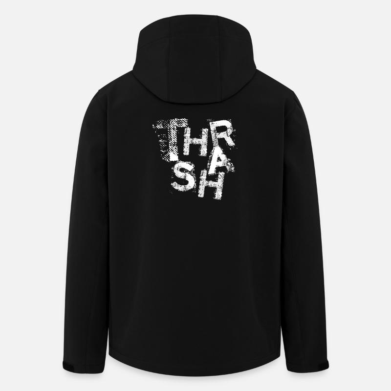 Grunge-Thrash-Metal-Typografie - Recycelte Männer Softshell-Jacke von Stanley/Stella - Schwarz
