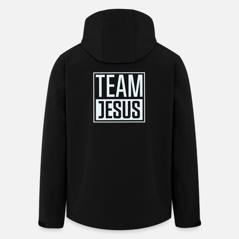 Team Jesus - Men’s Recycled Softshell Jacket by Stanley/Stella - black