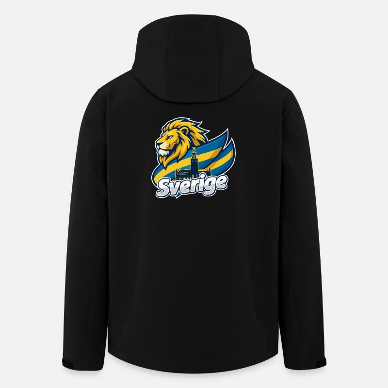 Swedish Lion flag - Men’s Recycled Softshell Jacket by Stanley/Stella - black