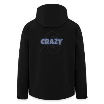 Crazy - Recycelte Männer Softshell-Jacke von Stanley/Stella - Schwarz - Hinten - AI Model Male 185 light (185cm)